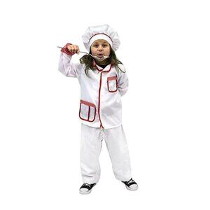 NWT Hauntlook Unisex Kids Master Chef Halloween Costume Size 5-6 Holiday Party